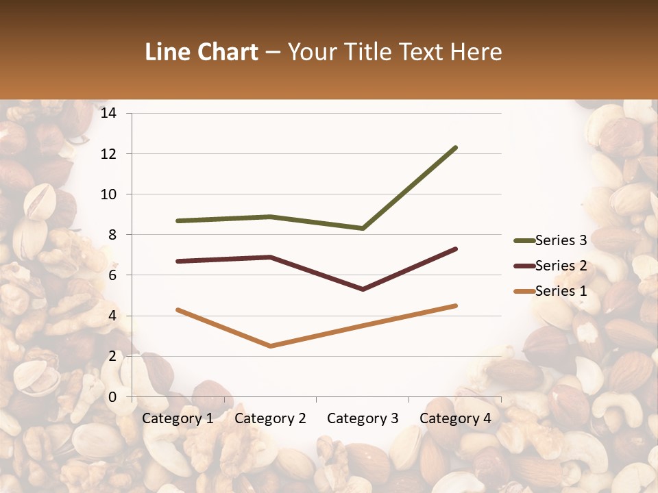 A Group Of Nuts On A White Background PowerPoint Template