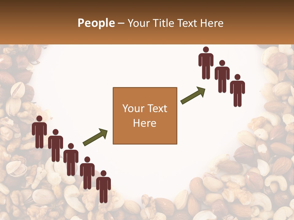 A Group Of Nuts On A White Background PowerPoint Template