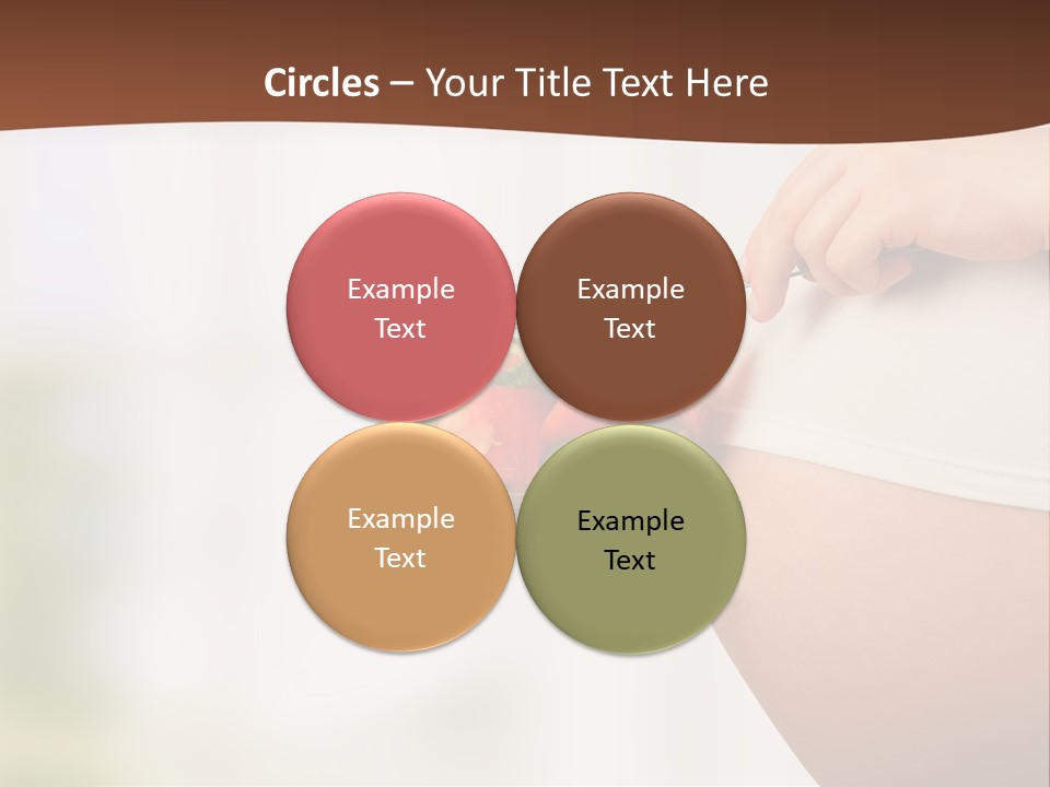 A Pregnant Woman Holding A Bowl Of Vegetables PowerPoint Template