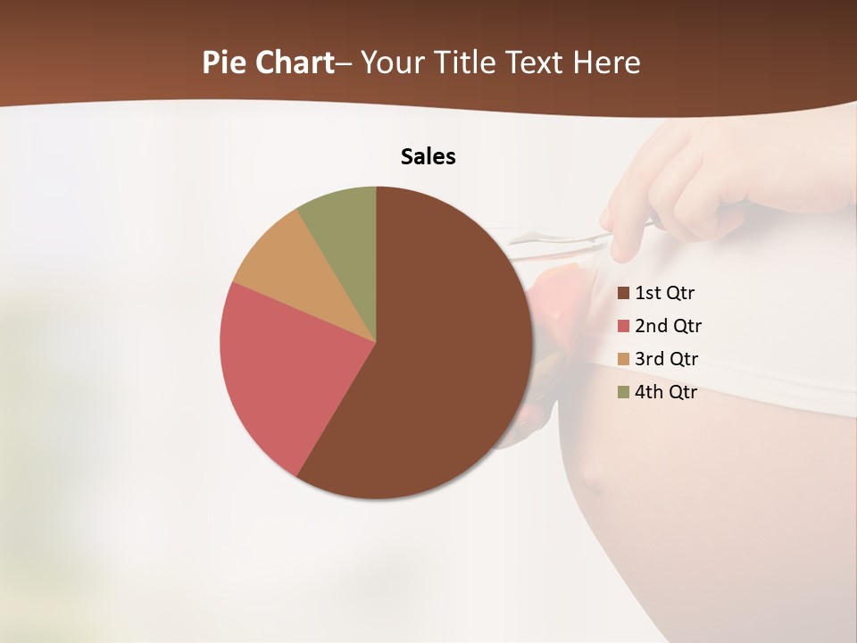 A Pregnant Woman Holding A Bowl Of Vegetables PowerPoint Template