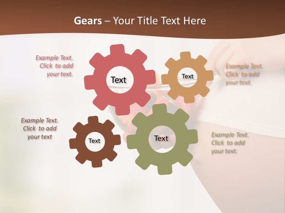 A Pregnant Woman Holding A Bowl Of Vegetables PowerPoint Template