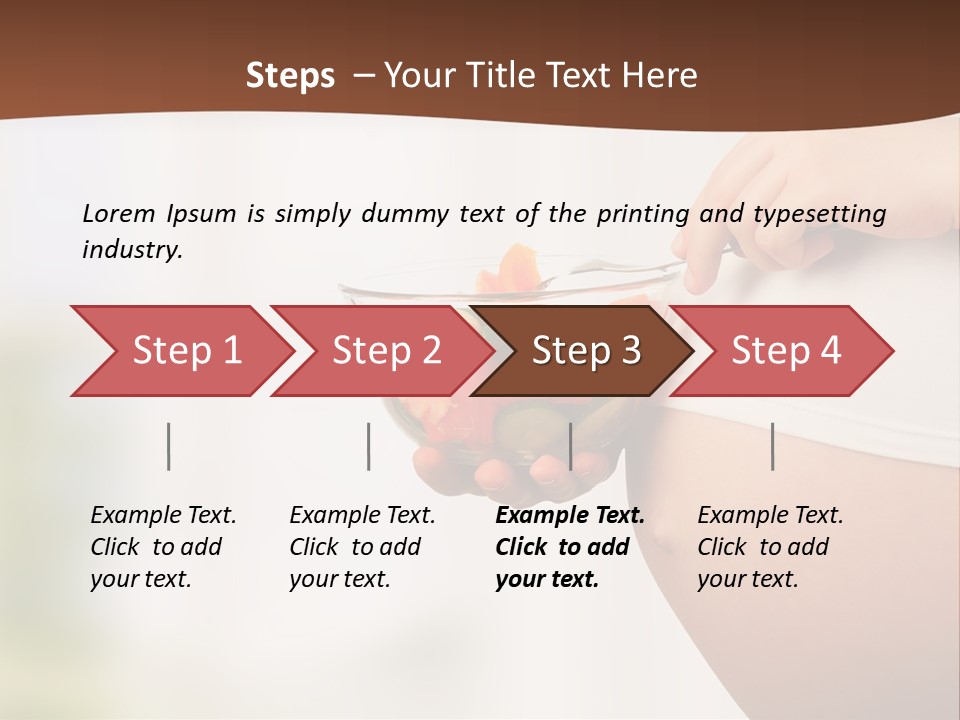 A Pregnant Woman Holding A Bowl Of Vegetables PowerPoint Template