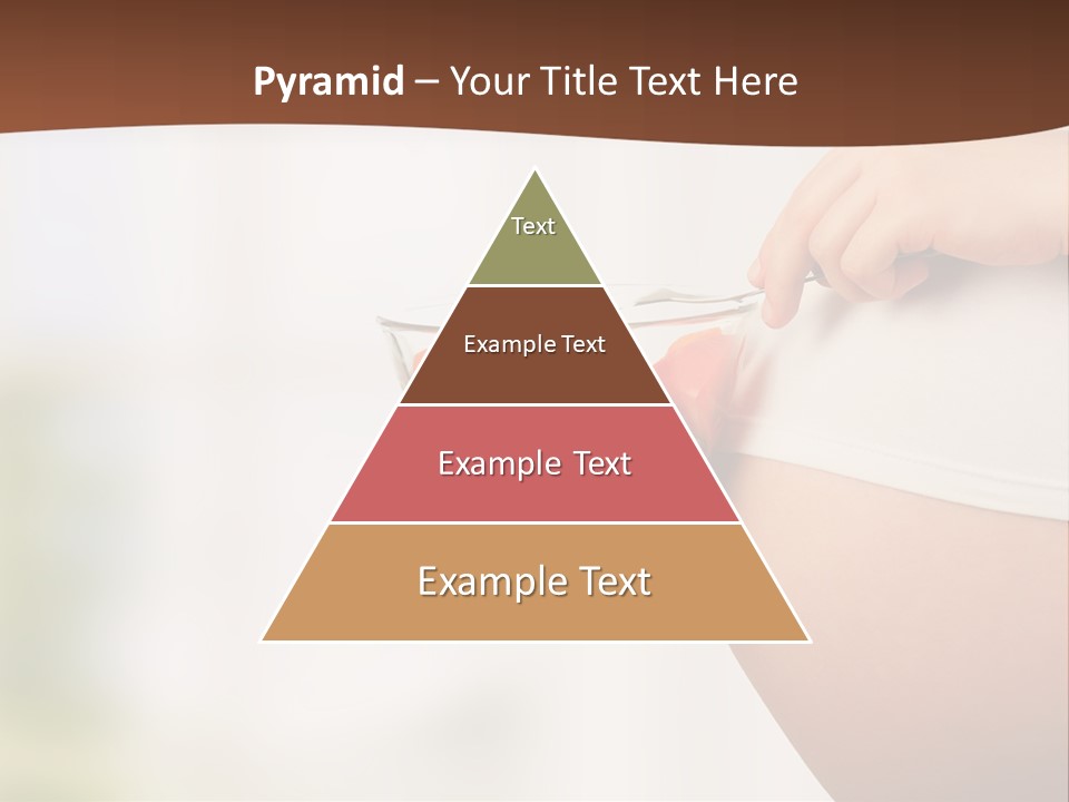 A Pregnant Woman Holding A Bowl Of Vegetables PowerPoint Template