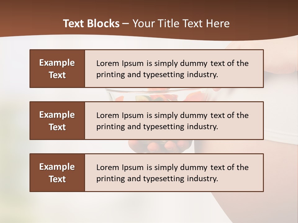 A Pregnant Woman Holding A Bowl Of Vegetables PowerPoint Template
