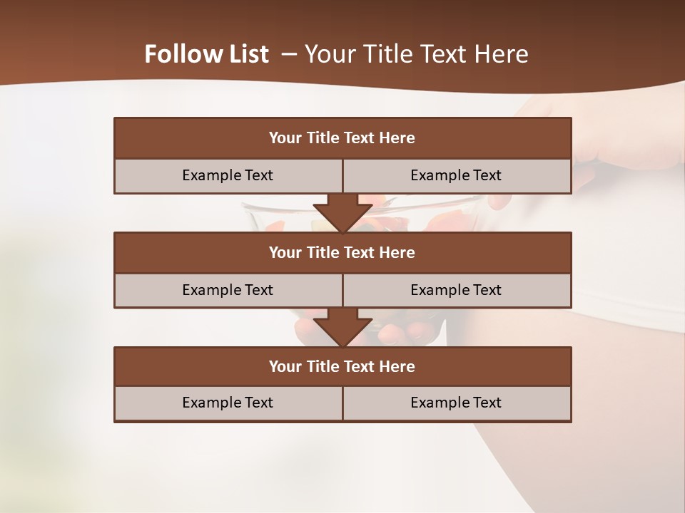 A Pregnant Woman Holding A Bowl Of Vegetables PowerPoint Template