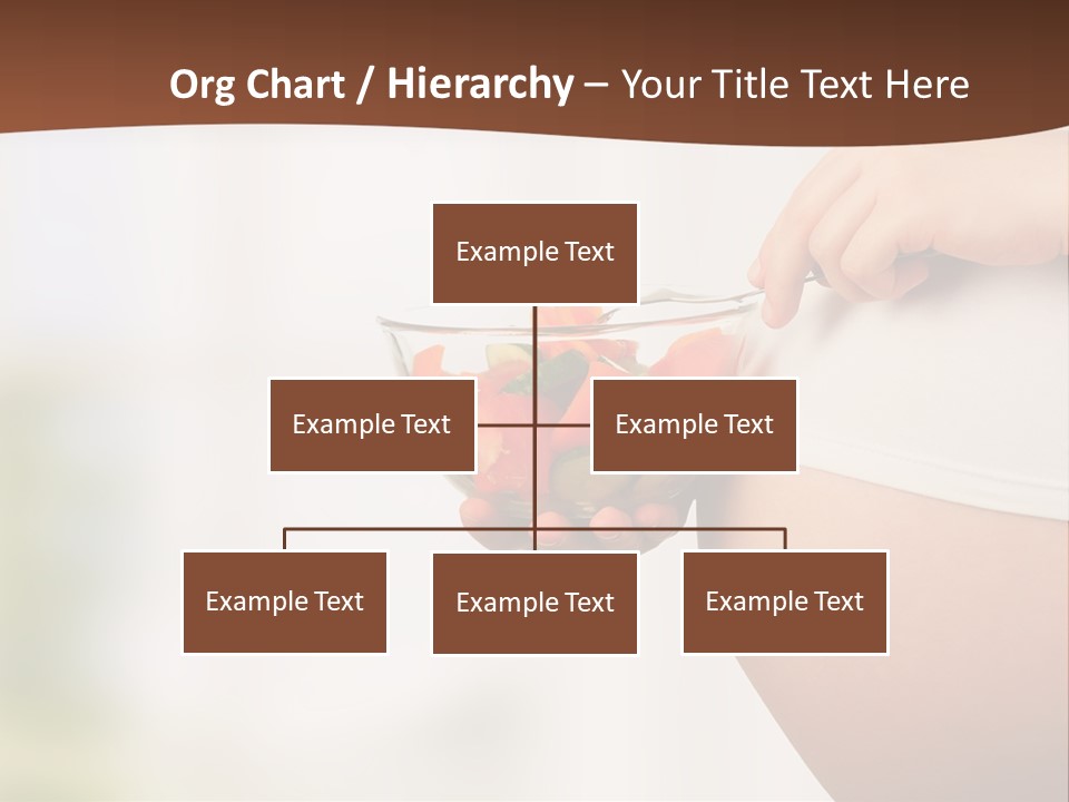 A Pregnant Woman Holding A Bowl Of Vegetables PowerPoint Template