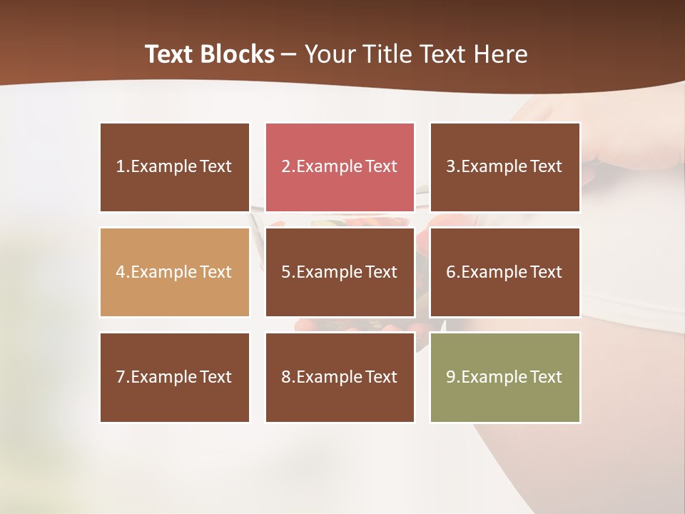 A Pregnant Woman Holding A Bowl Of Vegetables PowerPoint Template