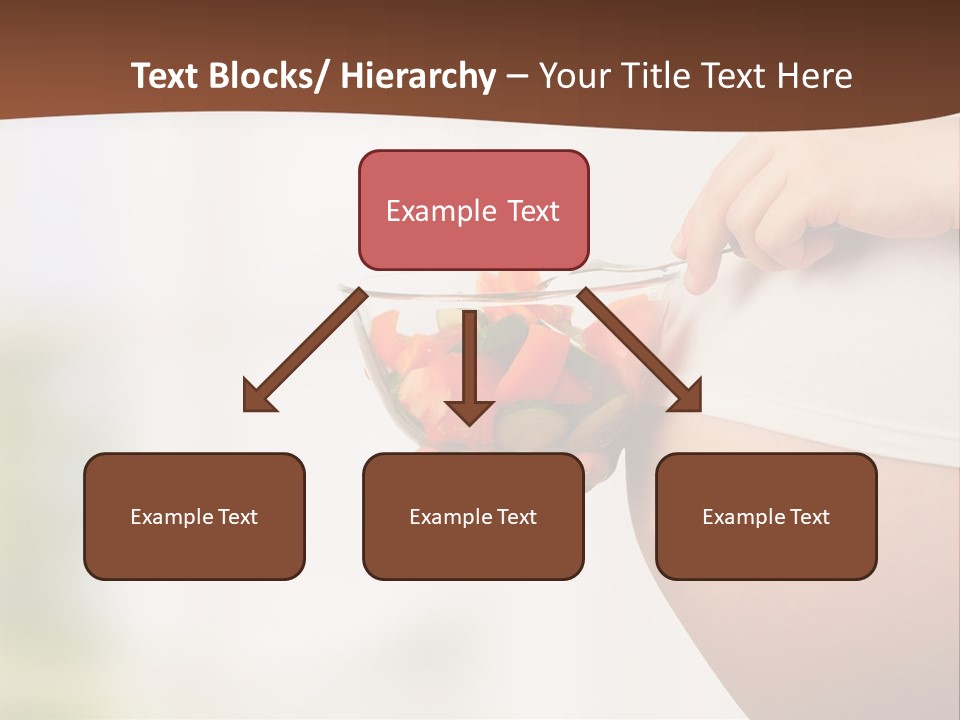 A Pregnant Woman Holding A Bowl Of Vegetables PowerPoint Template