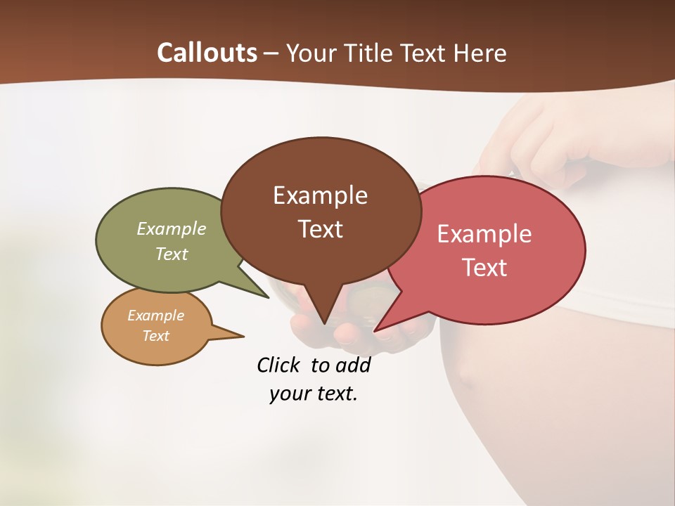 A Pregnant Woman Holding A Bowl Of Vegetables PowerPoint Template