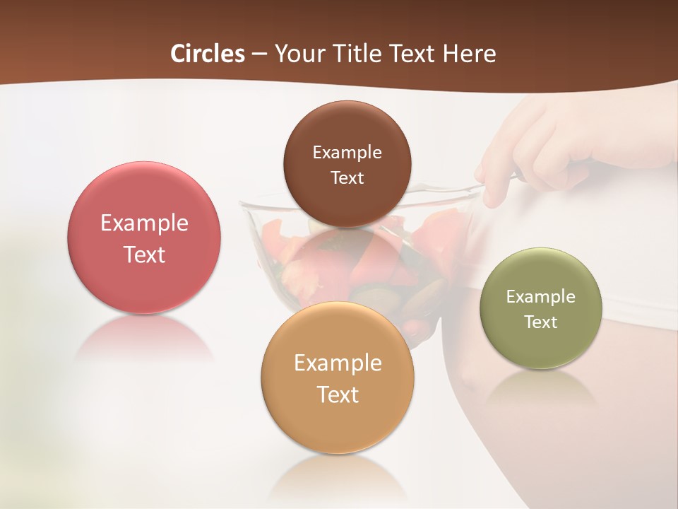 A Pregnant Woman Holding A Bowl Of Vegetables PowerPoint Template