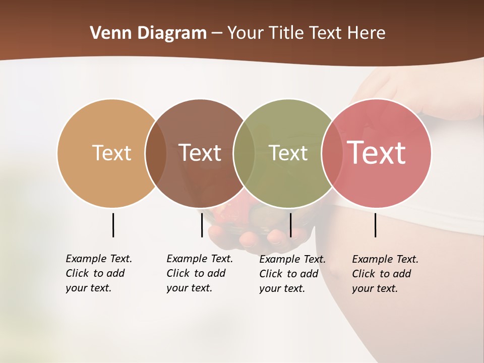 A Pregnant Woman Holding A Bowl Of Vegetables PowerPoint Template