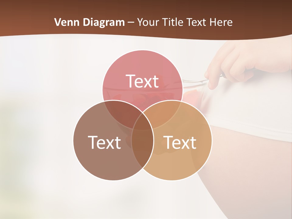 A Pregnant Woman Holding A Bowl Of Vegetables PowerPoint Template