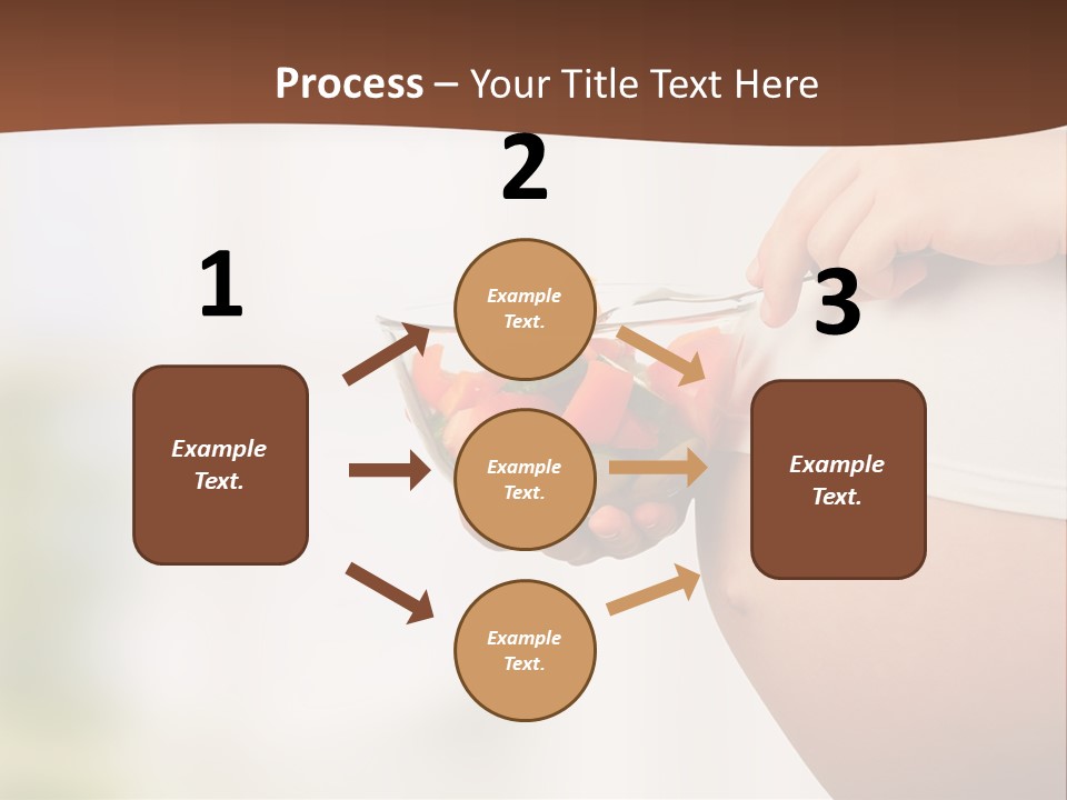 A Pregnant Woman Holding A Bowl Of Vegetables PowerPoint Template