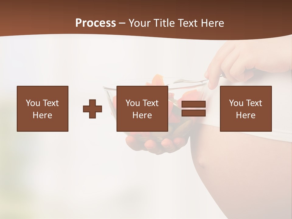 A Pregnant Woman Holding A Bowl Of Vegetables PowerPoint Template