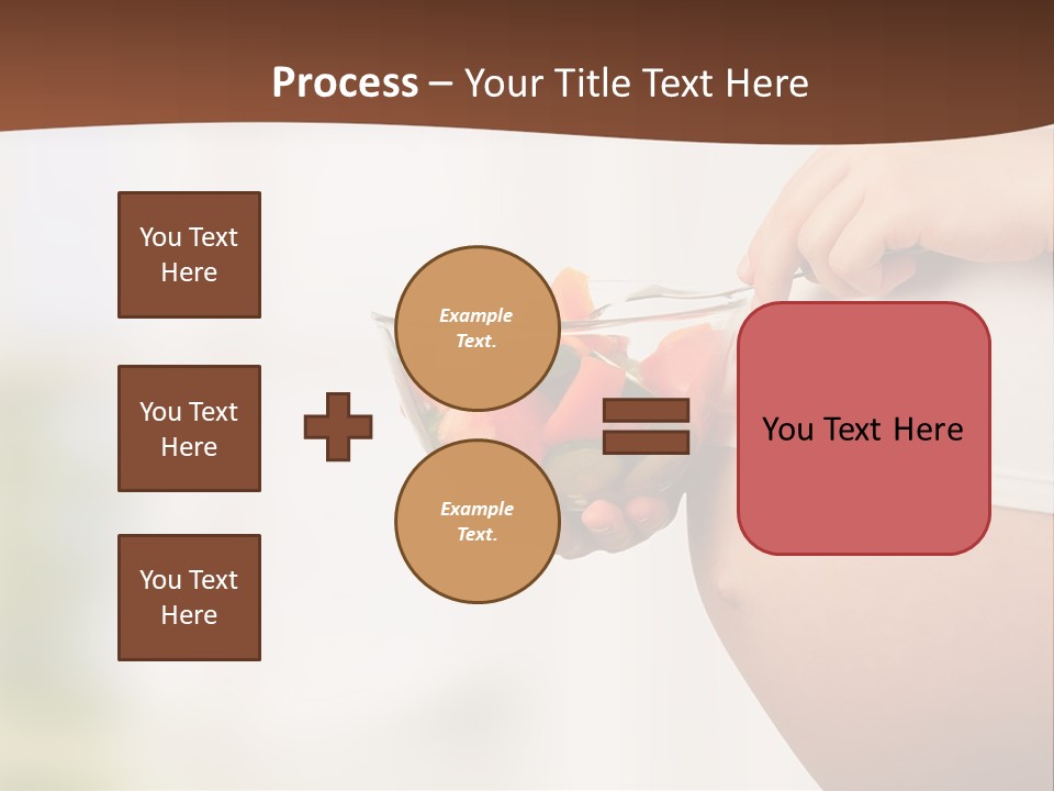 A Pregnant Woman Holding A Bowl Of Vegetables PowerPoint Template