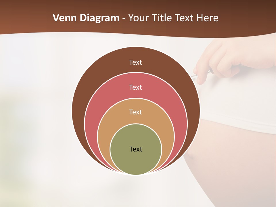 A Pregnant Woman Holding A Bowl Of Vegetables PowerPoint Template