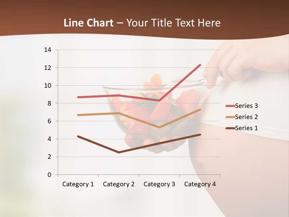 A Pregnant Woman Holding A Bowl Of Vegetables PowerPoint Template
