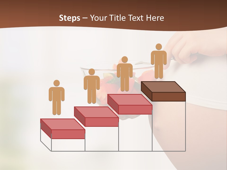 A Pregnant Woman Holding A Bowl Of Vegetables PowerPoint Template