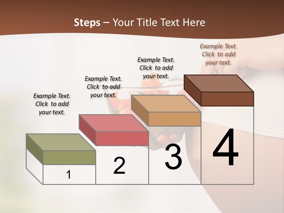 A Pregnant Woman Holding A Bowl Of Vegetables PowerPoint Template