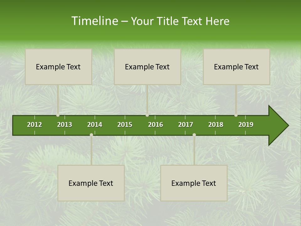 A Bunch Of Green Pine Needles Powerpoint Template PowerPoint Template