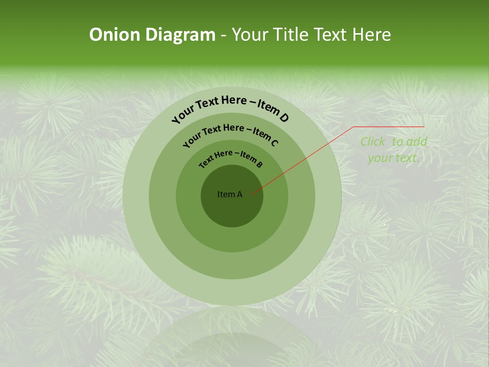A Bunch Of Green Pine Needles Powerpoint Template PowerPoint Template