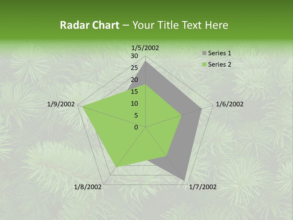 A Bunch Of Green Pine Needles Powerpoint Template PowerPoint Template