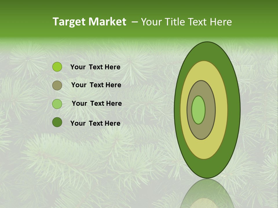 A Bunch Of Green Pine Needles Powerpoint Template PowerPoint Template