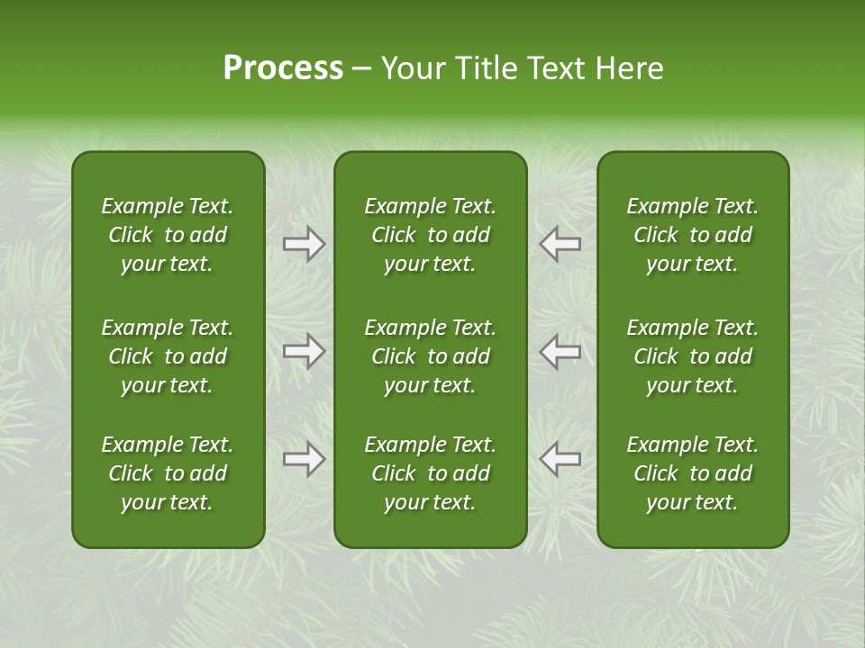A Bunch Of Green Pine Needles Powerpoint Template PowerPoint Template