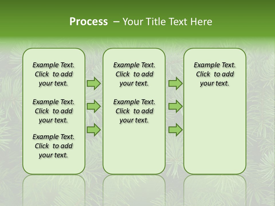 A Bunch Of Green Pine Needles Powerpoint Template PowerPoint Template