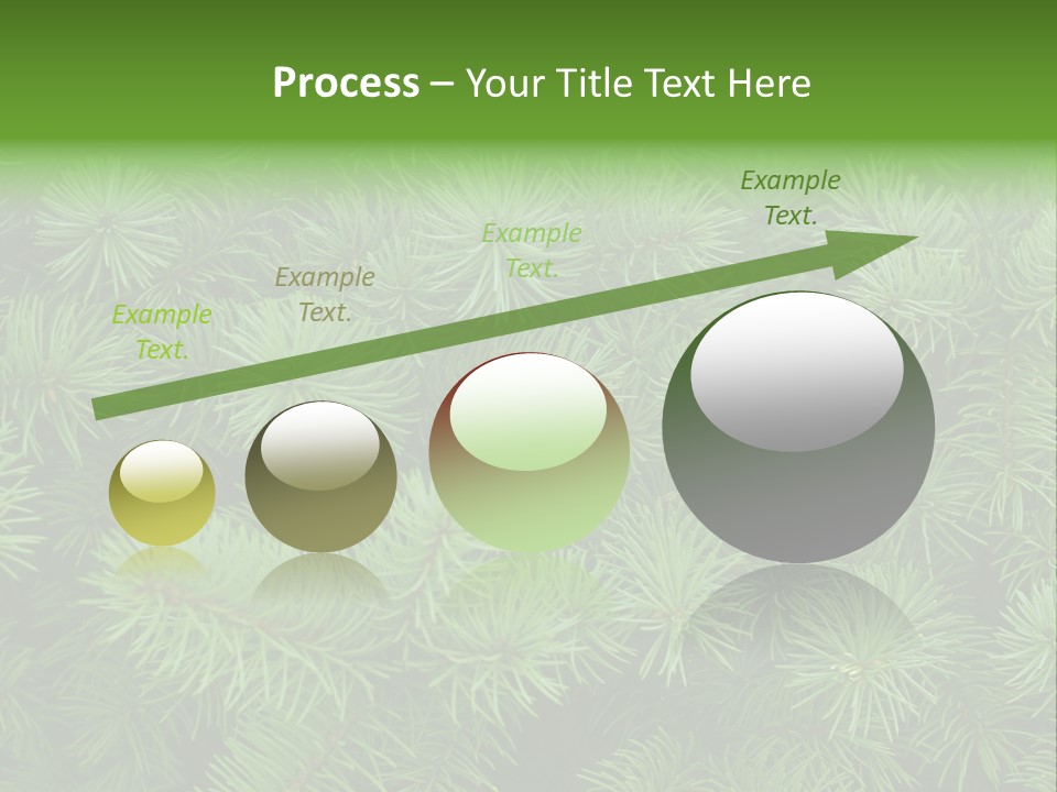 A Bunch Of Green Pine Needles Powerpoint Template PowerPoint Template