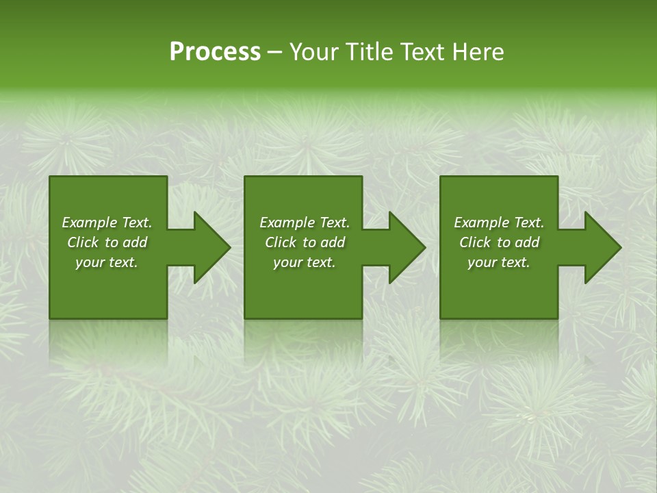 A Bunch Of Green Pine Needles Powerpoint Template PowerPoint Template