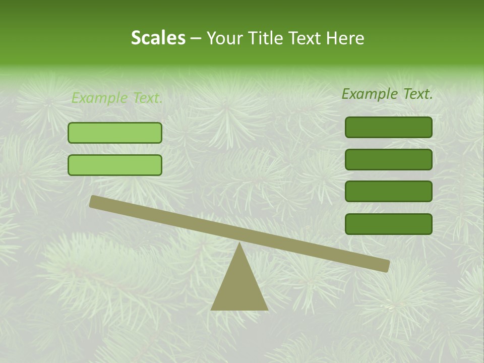 A Bunch Of Green Pine Needles Powerpoint Template PowerPoint Template