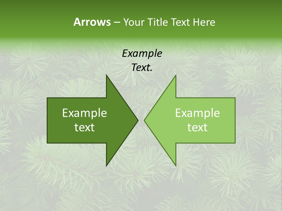 A Bunch Of Green Pine Needles Powerpoint Template PowerPoint Template