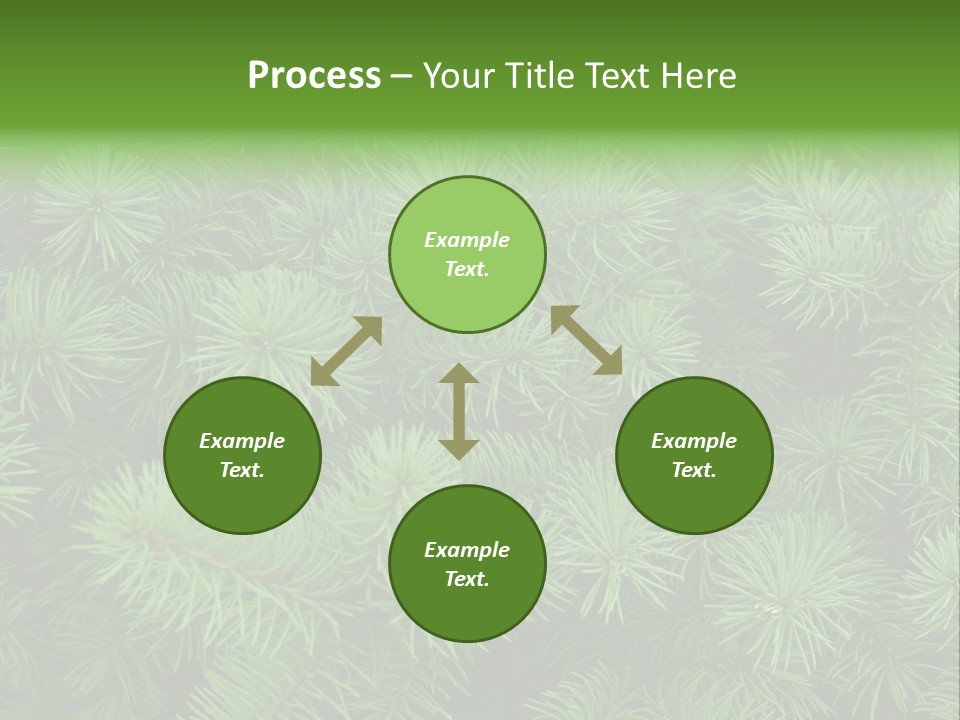 A Bunch Of Green Pine Needles Powerpoint Template PowerPoint Template