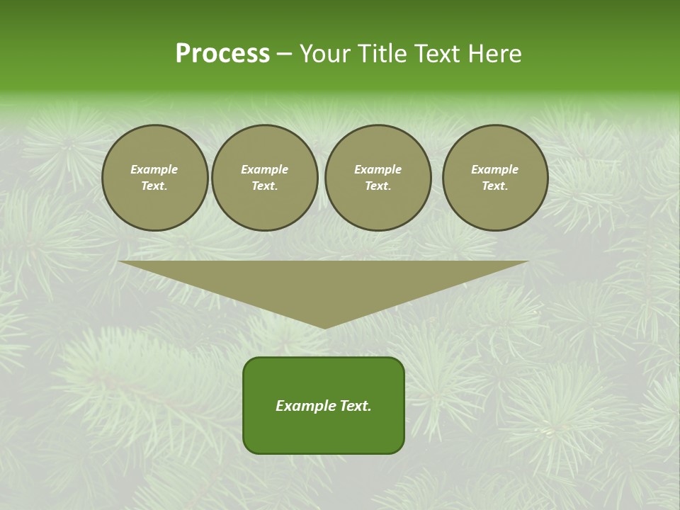A Bunch Of Green Pine Needles Powerpoint Template PowerPoint Template