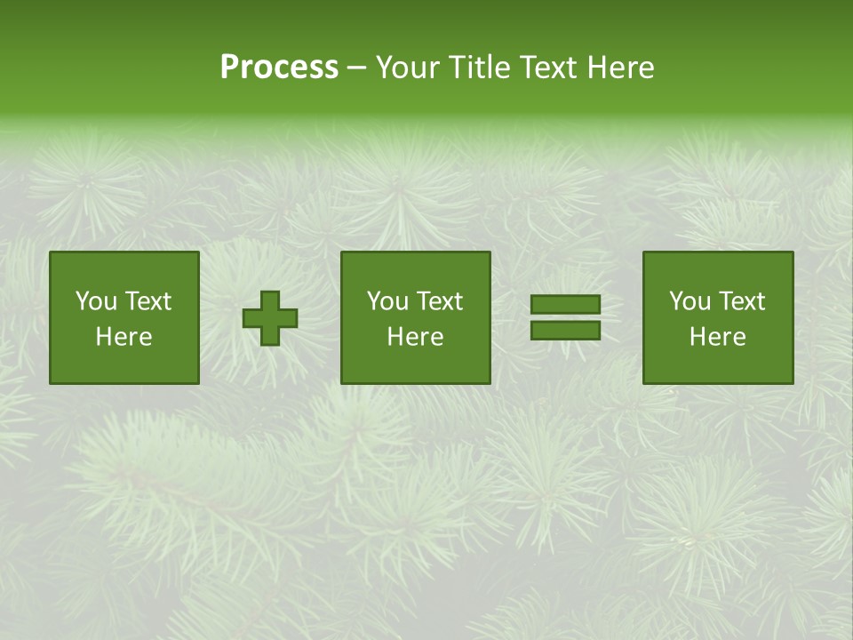 A Bunch Of Green Pine Needles Powerpoint Template PowerPoint Template