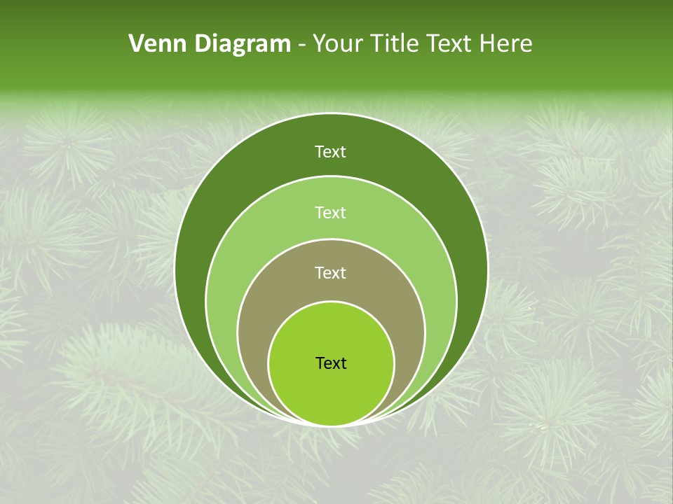 A Bunch Of Green Pine Needles Powerpoint Template PowerPoint Template