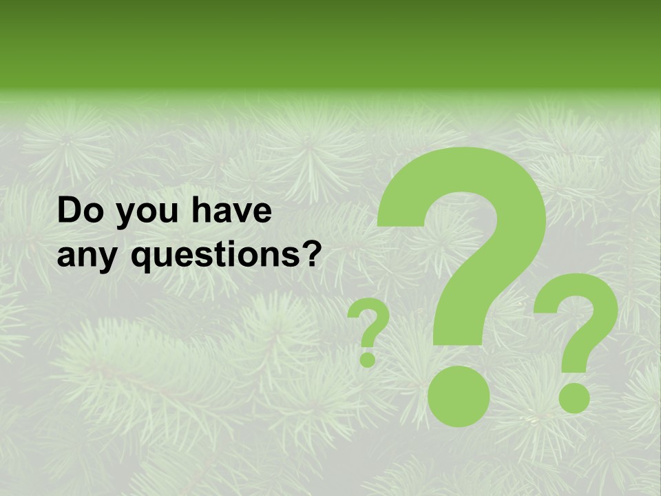 A Bunch Of Green Pine Needles Powerpoint Template PowerPoint Template