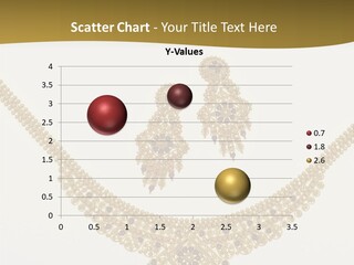 A Gold Necklace And Earrings On A White Background PowerPoint Template