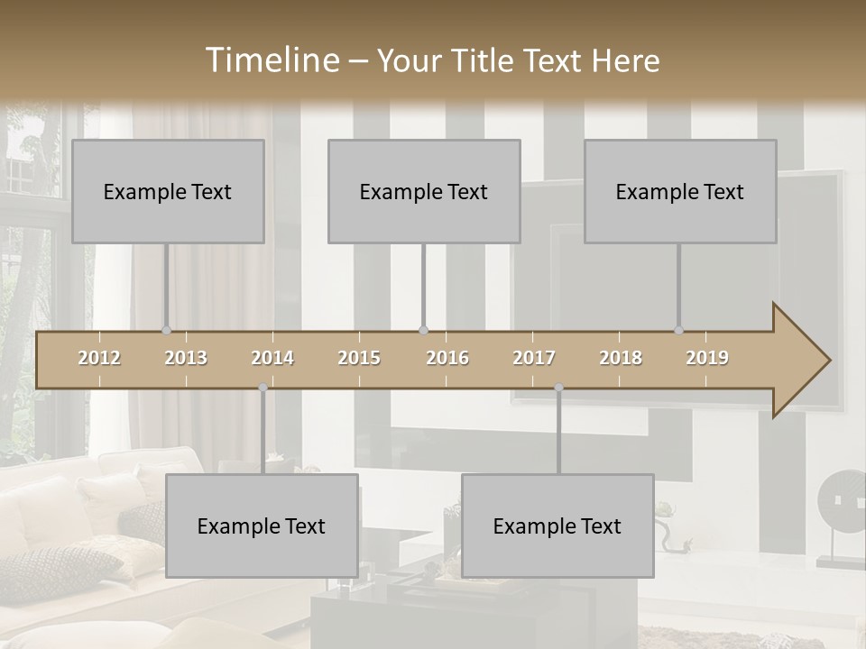 A Living Room Filled With Furniture And A Flat Screen Tv PowerPoint Template