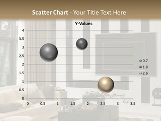A Living Room Filled With Furniture And A Flat Screen Tv PowerPoint Template