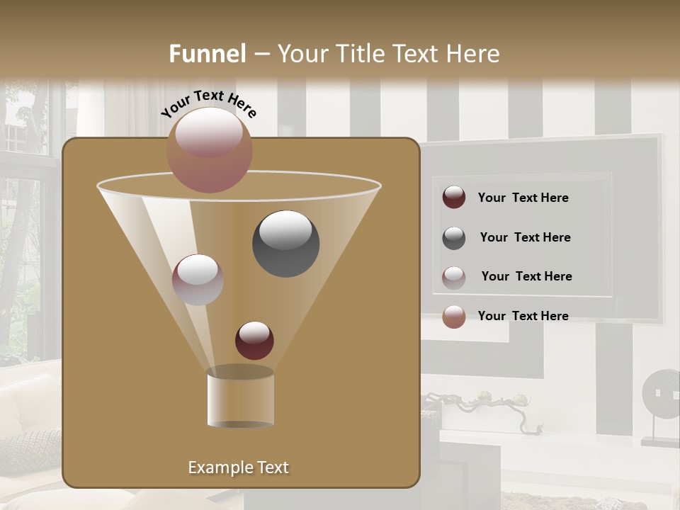 A Living Room Filled With Furniture And A Flat Screen Tv PowerPoint Template