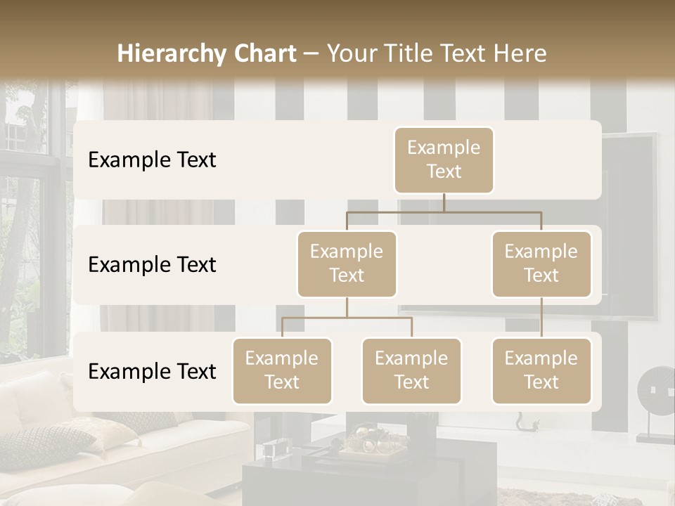 A Living Room Filled With Furniture And A Flat Screen Tv PowerPoint Template
