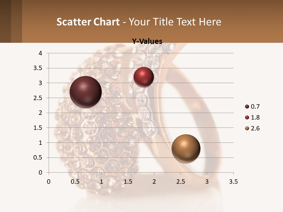 Two Gold Rings With Diamonds On A White Background PowerPoint Template