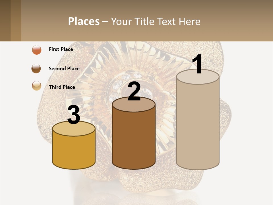 A Gold Flower Powerpoint Presentation Template PowerPoint Template