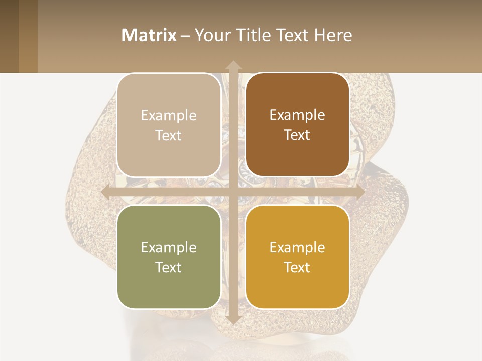 A Gold Flower Powerpoint Presentation Template PowerPoint Template