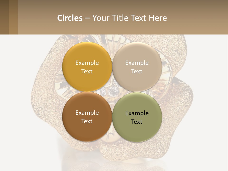 A Gold Flower Powerpoint Presentation Template PowerPoint Template