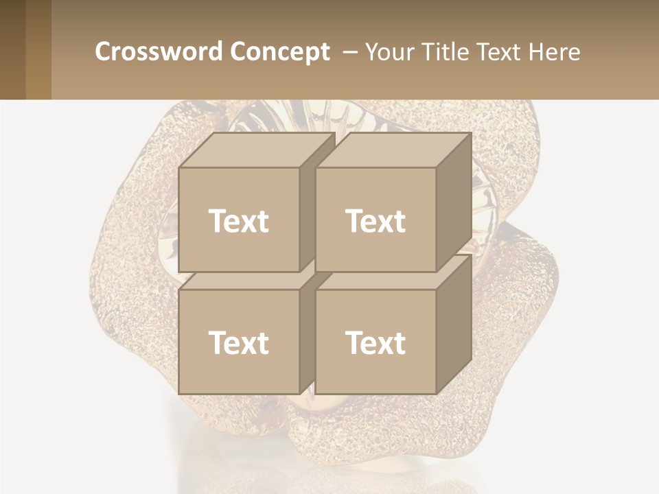 A Gold Flower Powerpoint Presentation Template PowerPoint Template