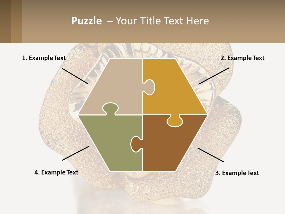 A Gold Flower Powerpoint Presentation Template PowerPoint Template