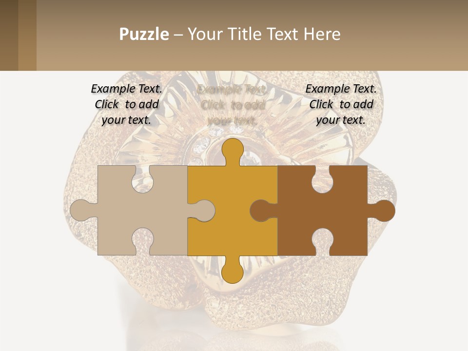 A Gold Flower Powerpoint Presentation Template PowerPoint Template